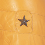 Germany Leather Jacket // Yellow (L)