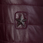 Germany Leather Jacket // Bordeaux (2XL)