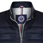 California Leather Jacket // Navy (L)