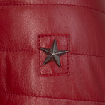 California Leather Jacket // Red (M)