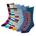 Bold Mirror Crew Sock // Pack of 6