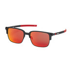 Ducati // Men's Square Sunglasses // Matte Black + Red