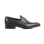 Perforated Loafers // Black (Euro: 43)