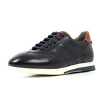 Leather Sneakers // Dark Blue (Euro: 39)