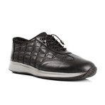 Quilted Sneakers // Black (Euro: 42)