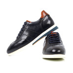 Leather Sneakers // Dark Blue (Euro: 42)