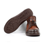 Mid-Top Leather Sneakers // Brown (Euro: 39)