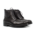 Lace + Zipper Boots // Black (Euro: 43)