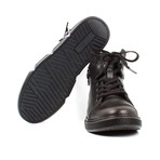 High-Top Zipper Sneakers // Black (Euro: 40)