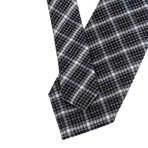 Plaid Neck Tie V2 // Gray