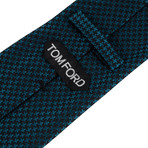 Houndstooth Neck Tie V2 // Blue