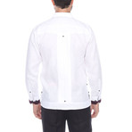 Guayabera Long Sleeve Shirt // White III (M)