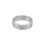 Cartier 18k White Gold Love Ring // Ring Size: 4.75 // Pre-Owned
