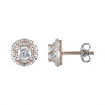 Estate 18k White Gold Diamond Earrings // Pre-Owned