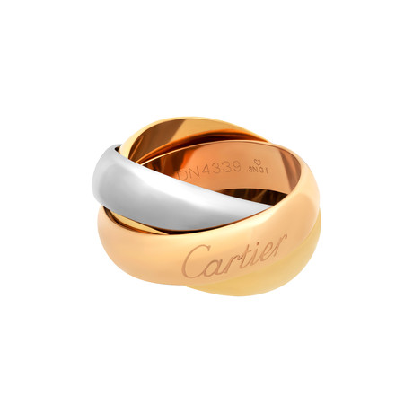 Cartier 18k Three-Tone Gold Trinity Ring // Ring Size: 3.75 // Pre-Owned
