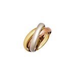 Cartier 18k Three-Tone Gold Trinity Ring // Pre-Owned (Ring Size: 5.25)