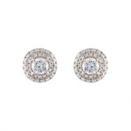 Estate 18k White Gold Diamond Earrings // Pre-Owned