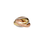 Cartier 18k Three-Tone Gold Trinity Ring // Pre-Owned (Ring Size: 5.75)