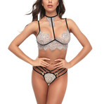 Lace Teddy + G-String // 2 Piece // White (S)