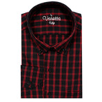 Richard Classic Fit Shirt // Black + Red (L)