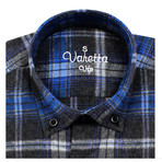 Scott Classic Fit Shirt // Black + Blue (XL)