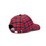 Check Dad Cap // Red