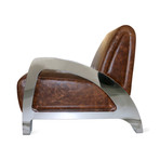 Mid-Century Modern Aviator Leisure Chair // Stainless Steel