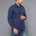 Bryant Slim-Fit Shirt // Navy (L)