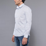 Wallace Slim-Fit Shirt // White + Blue (2XL)