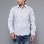 Wallace Slim-Fit Shirt // White + Blue (L)