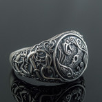 Urnes Ornament + Ravens Ring (10.5)
