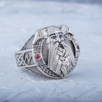 Odin Red Gems Ring (7)