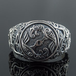 Urnes Ornament + Ravens Ring (11.5)