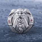 Odin Red Gems Ring (6)