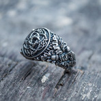 Viking Collection // Oak Leaves + Jormungandr Ring // Silver (7)