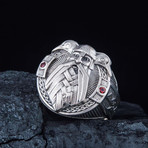 Odin Red Gems Ring (6)