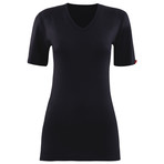 Unisex V-Neck Short Sleeve T-Shirt // Black (S)