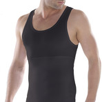 Men's Shapewear Tank Top // Black (XL)