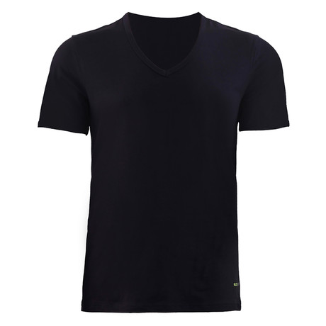 Men's V-Neck T-Shirt // Black (XS)
