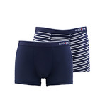 Men's Striped Boxers // Navy // Pack of 2 (L)
