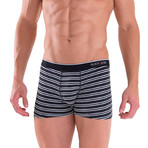 Men's Striped Boxers // Black // Pack of 2 (L)
