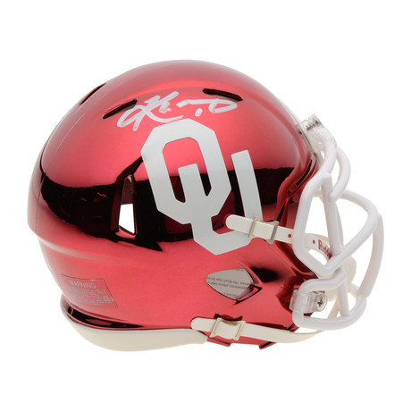 Signed Riddell Chrome Speed Mini Helmet // Oklahoma Sooners // Kyler Murray