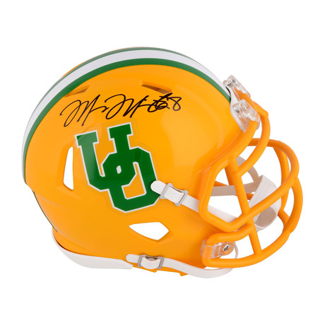 Signed Speed Throwback Mini Helmet // Oregon Ducks // Marcus Mariota 