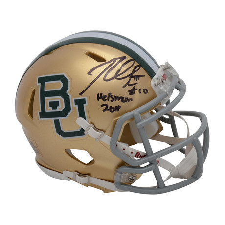 Signed Riddell Speed Mini Helmet // Baylor Bears // Robert Griffin III