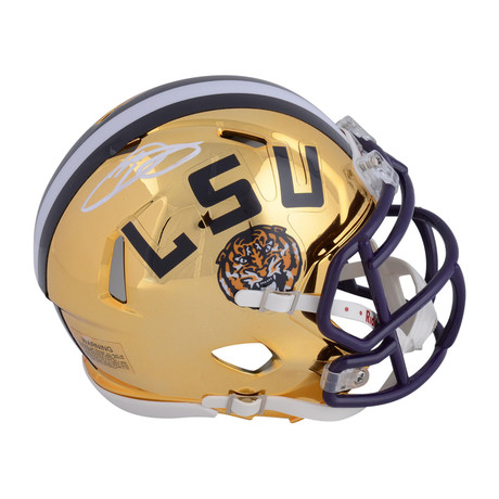 Signed Riddell Chrome Mini Helmet // LSU Tigers // Odell Beckham