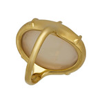 Ippolita Rock Candy Gelato 18k Yellow Gold Peach Moonstone Ring