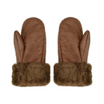 Parajumpers // Unisex Shearling Mittens // Brown (Large)