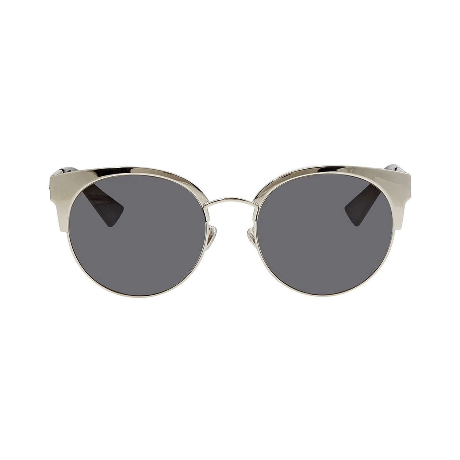 Dior // Women's Diorama Mini Sunglasses V1 // Sliver + Gray - Designer