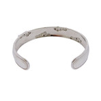 Gurhan 18k White Gold Pointelle Diamond Cuff Bracelet I
