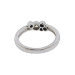 Gurhan 18k White Gold Pointelle Diamond Ring // Ring Size: 6.75
